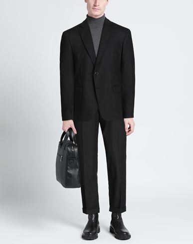 Man Suit Black Size 38 Virgin Wool