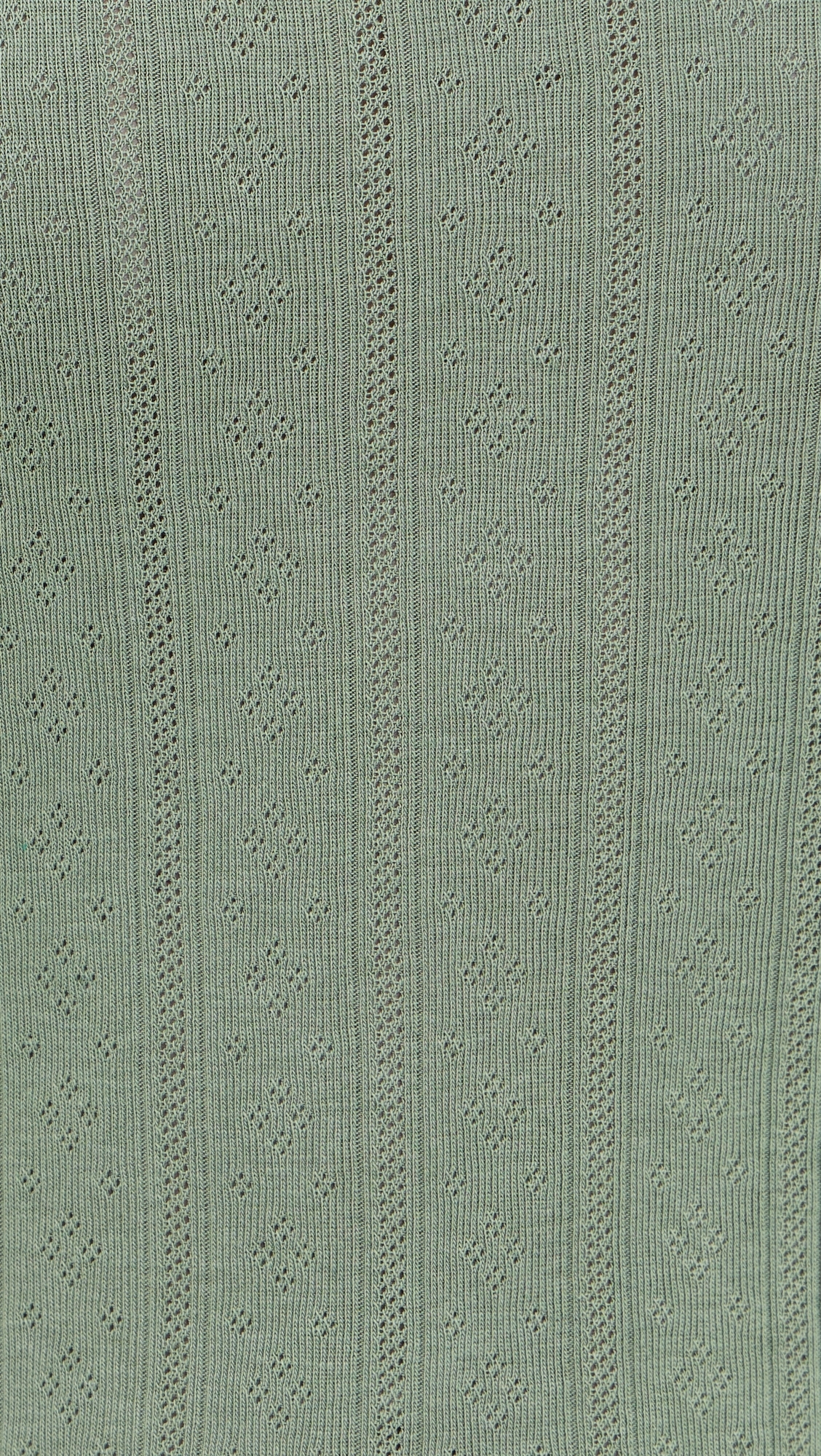 Lexi Pointelle Scoop Tee Olive