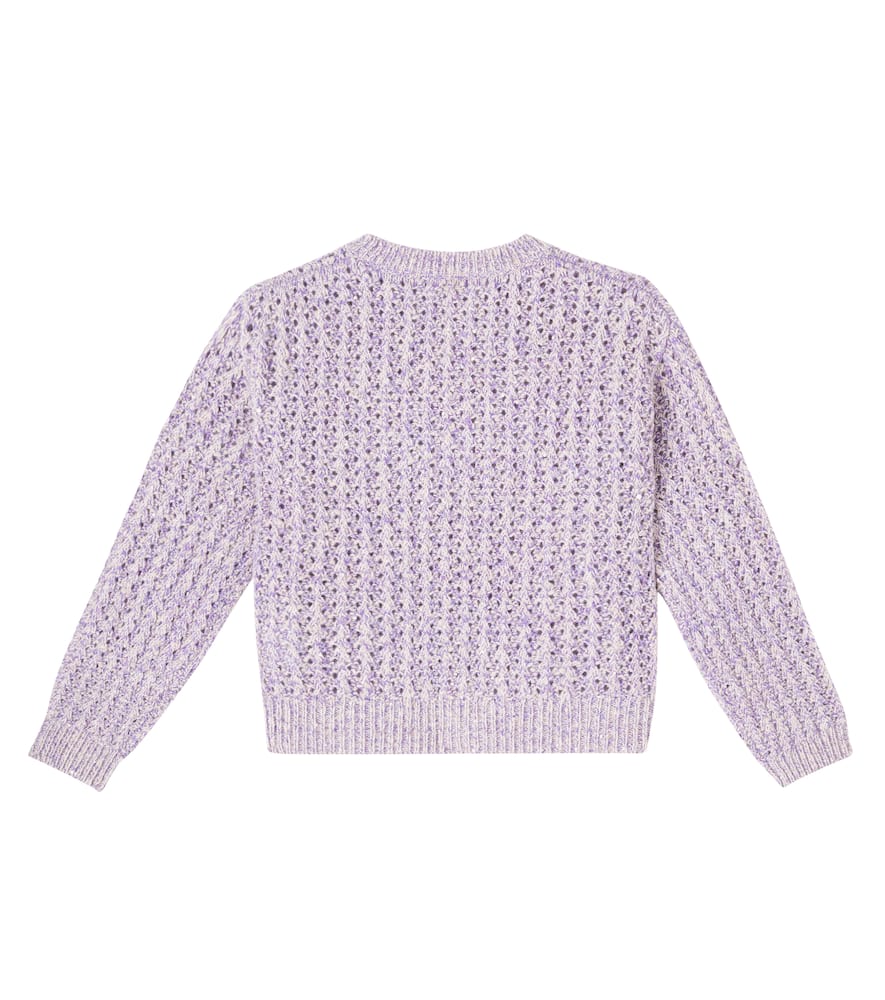 Wool, cashmere, and mohair-blend sweater