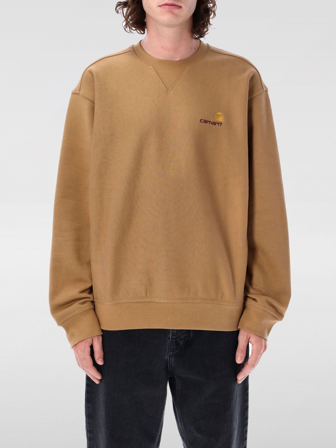 Sweatshirt Men color Beige