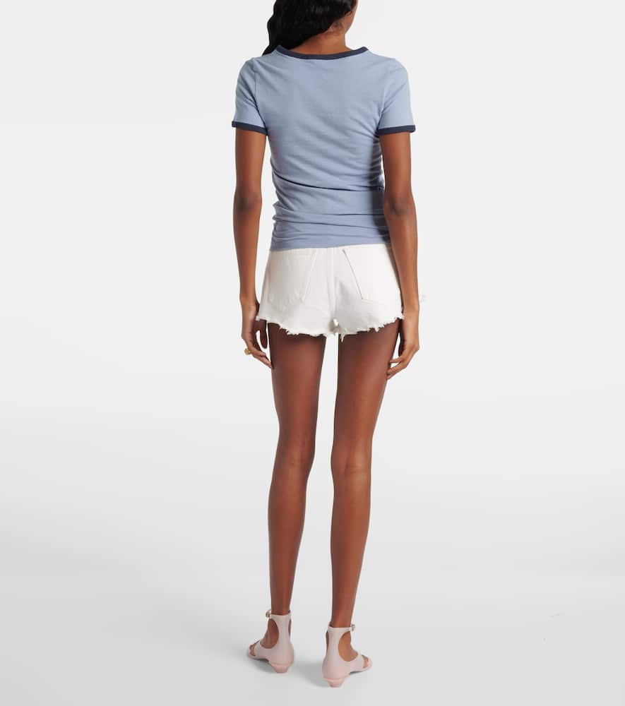 Chloé Logo cotton-blend jersey T-shirt