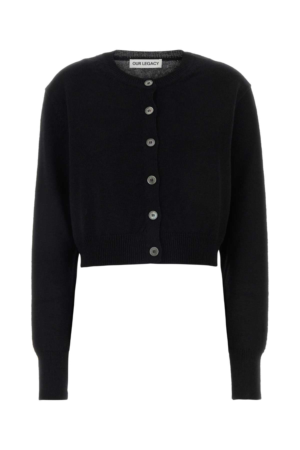 Micro Cardi Cardigan — Black
