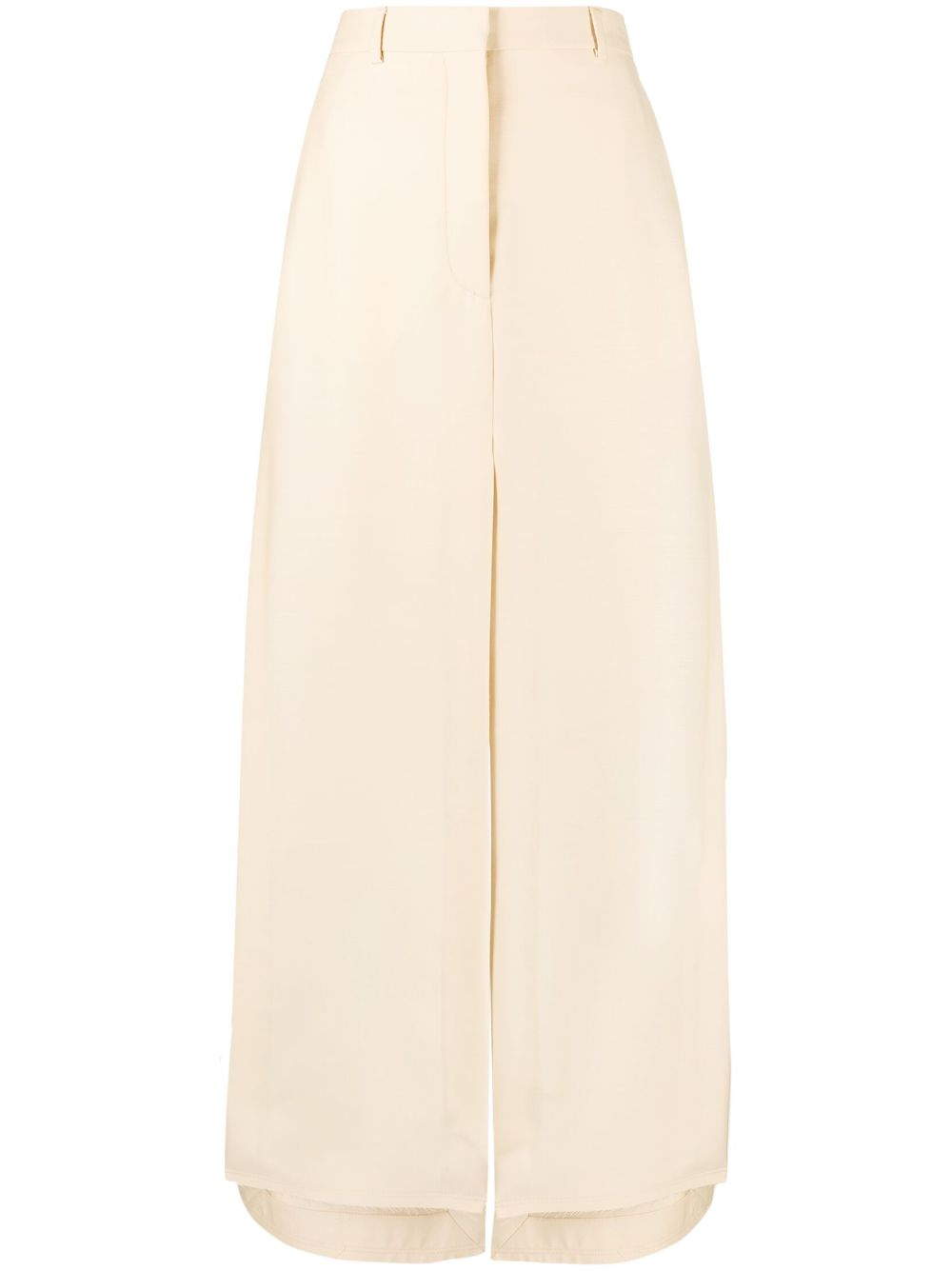 A-line slit maxi skirt - Black