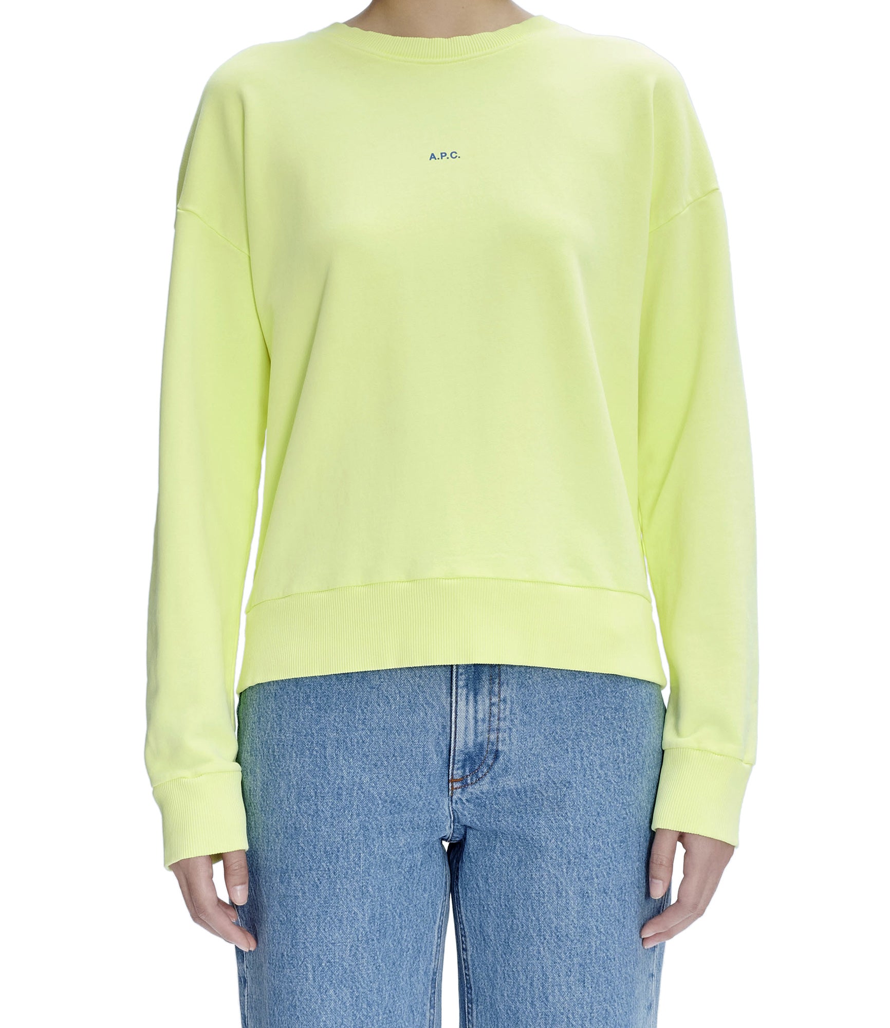 Annie Fluo sweatshirt DAM - Fluorescent yellow