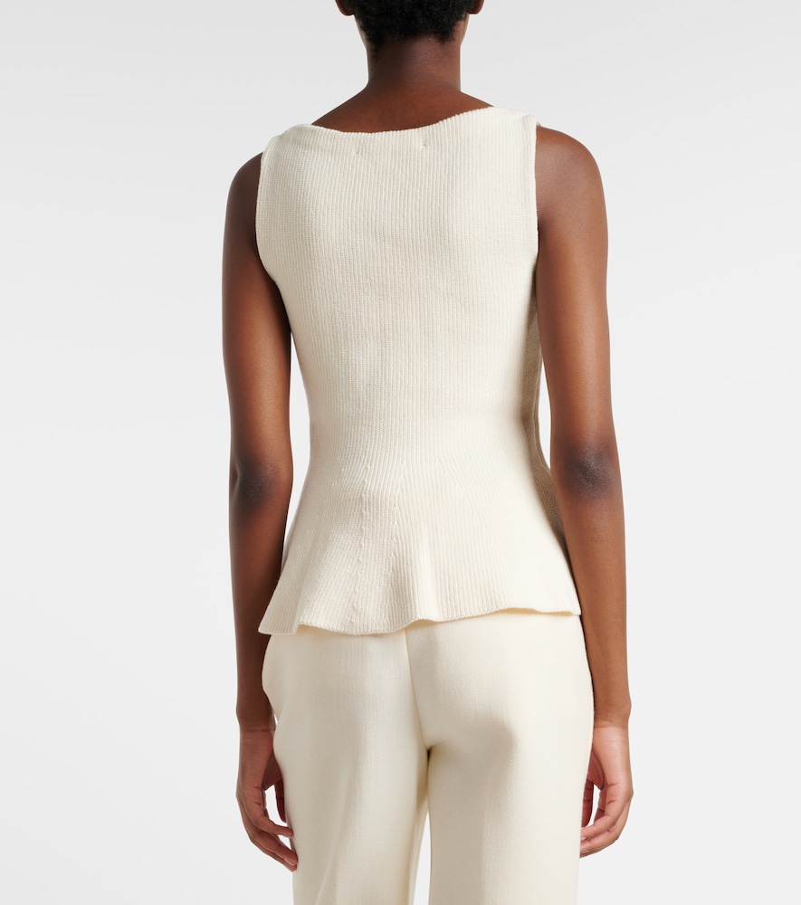 Róhe Knitted cotton top