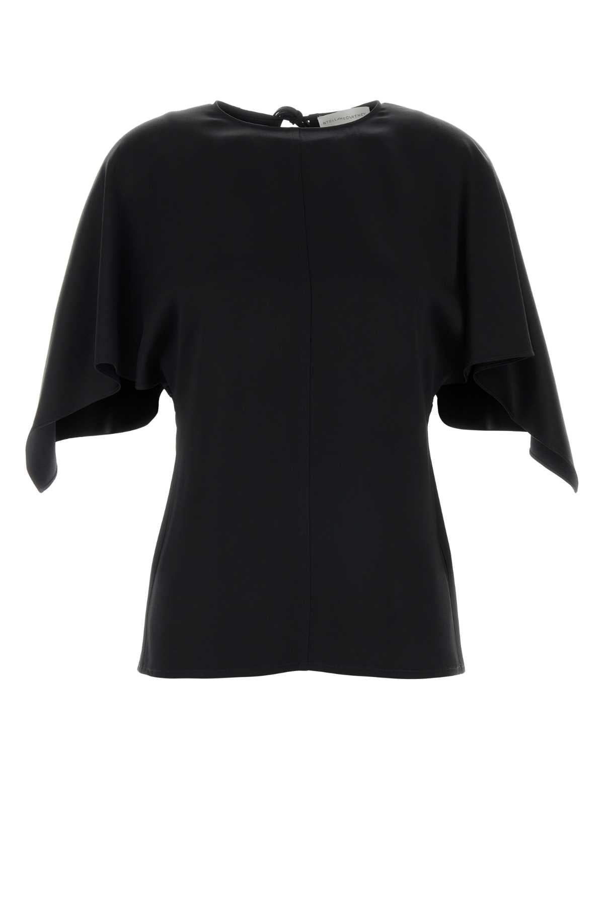 Satin Blouse — Black