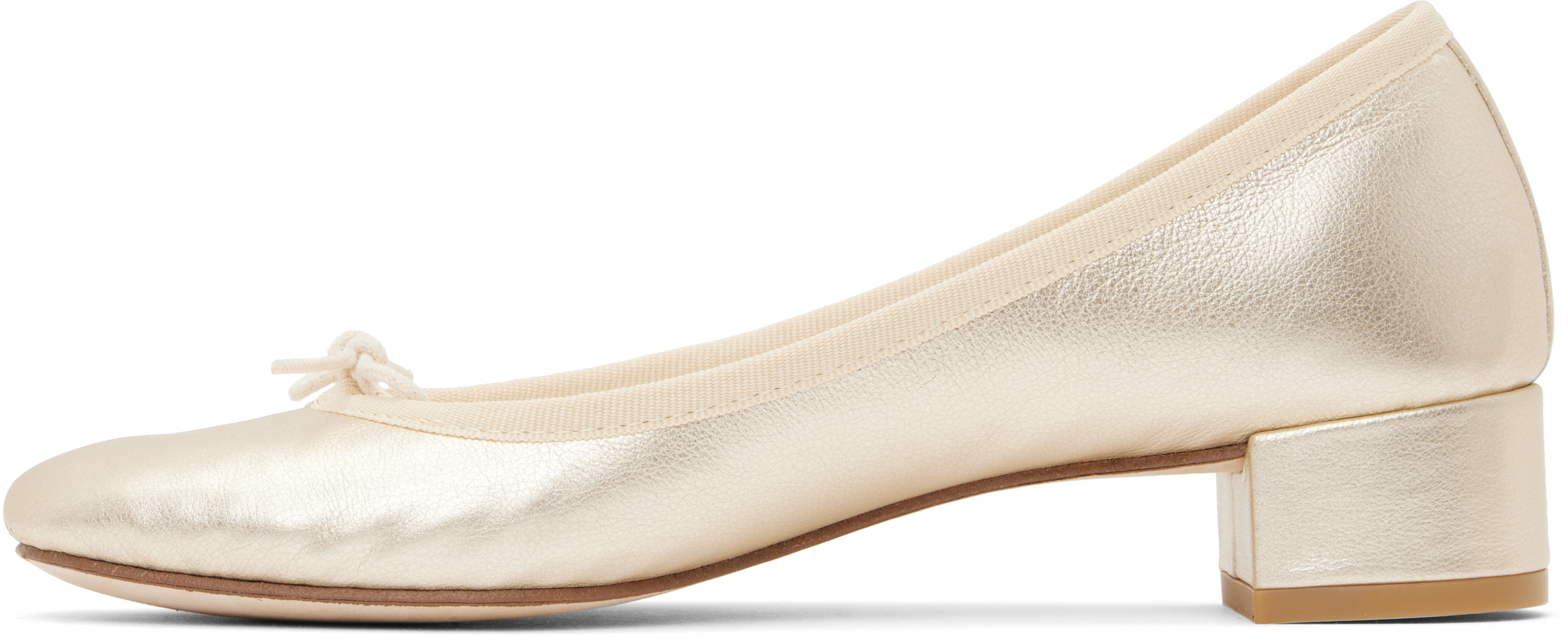 Repetto Gold Camille Heels
