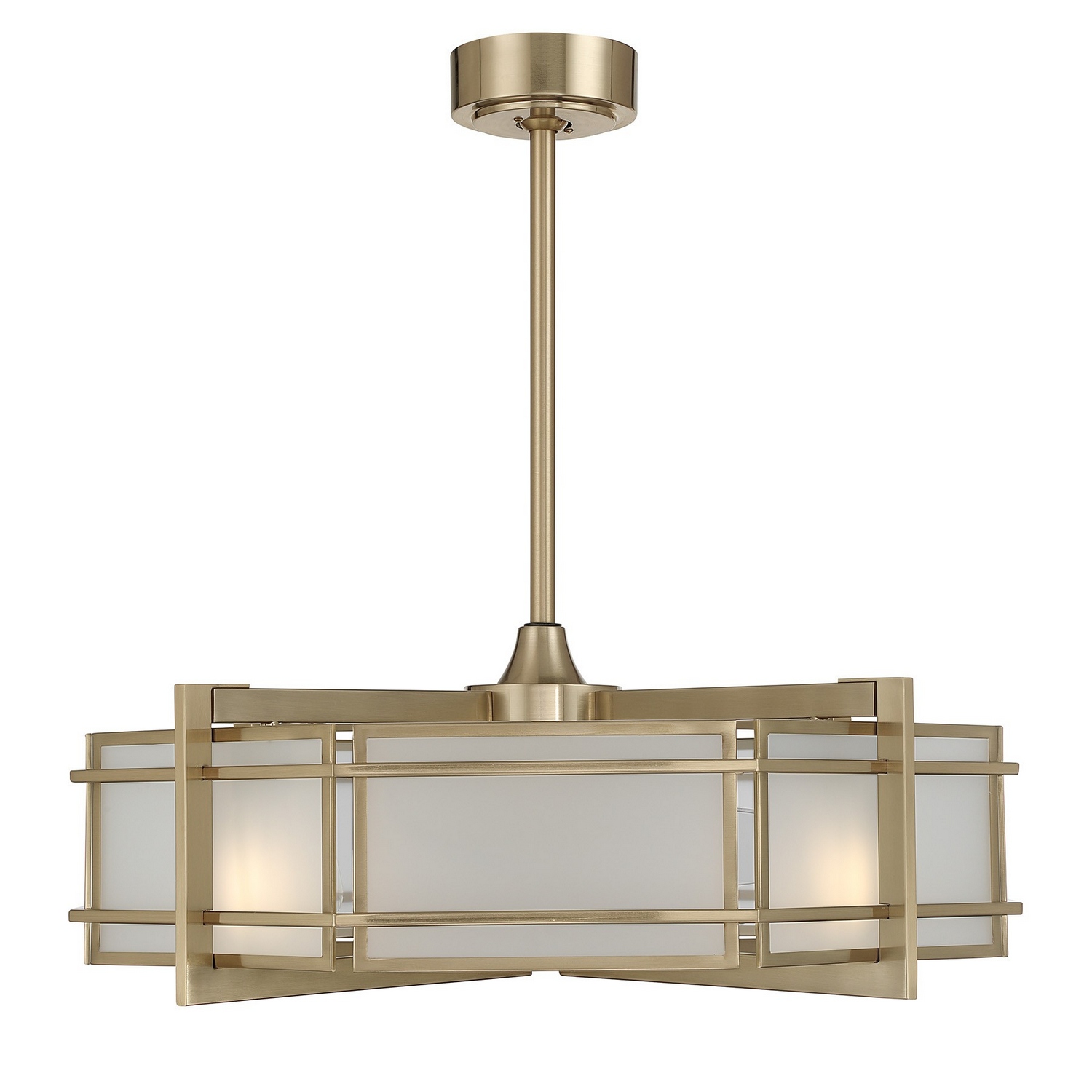 Canterbury 4-Light Fan D'Lier in Noble Bra