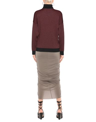 Woman Turtleneck Burgundy Size S Viscose, Metallic fiber, Polyamide