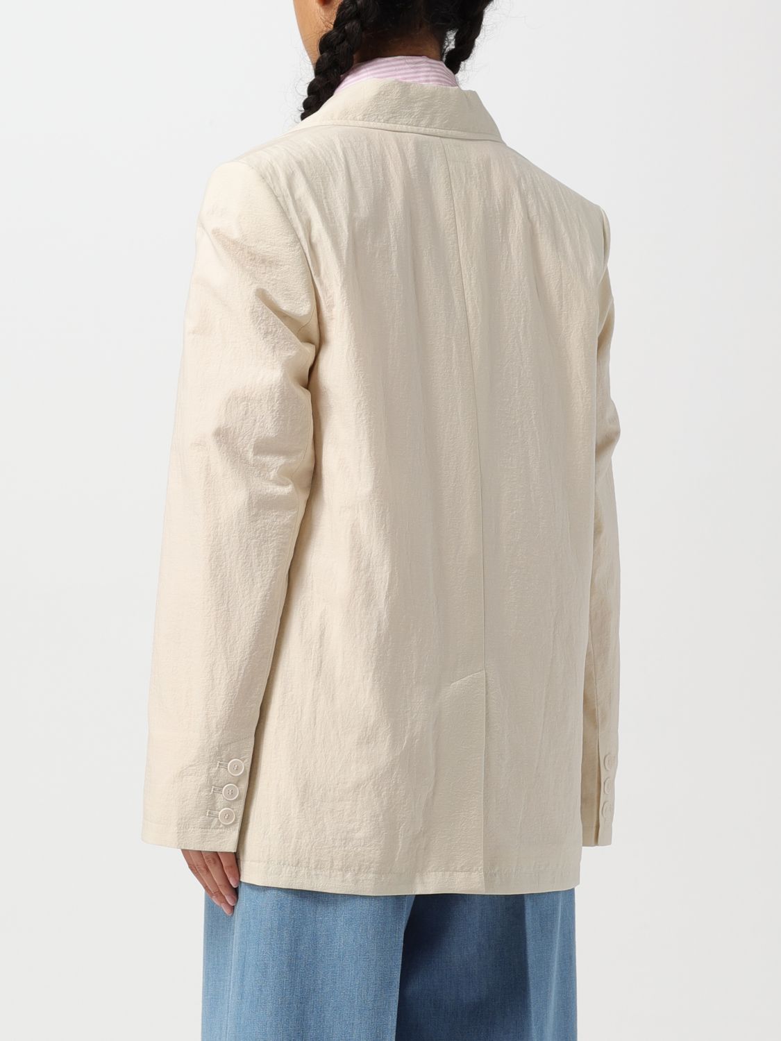 Blazer Woman color Yellow Cream
