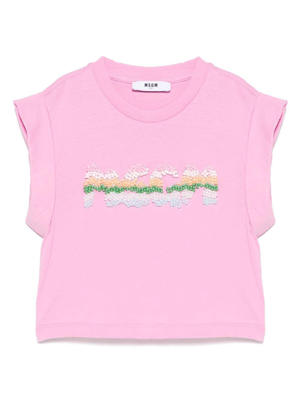 Bead-logo T-shirt - Pink