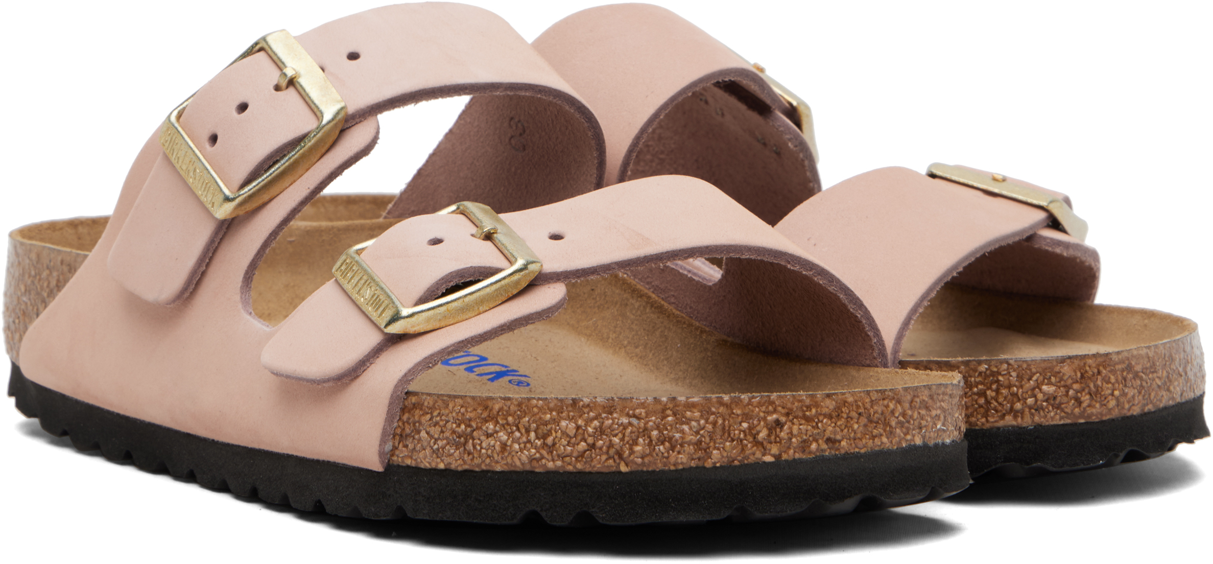 Pink Regular Arizona Soft Footbed Sandals