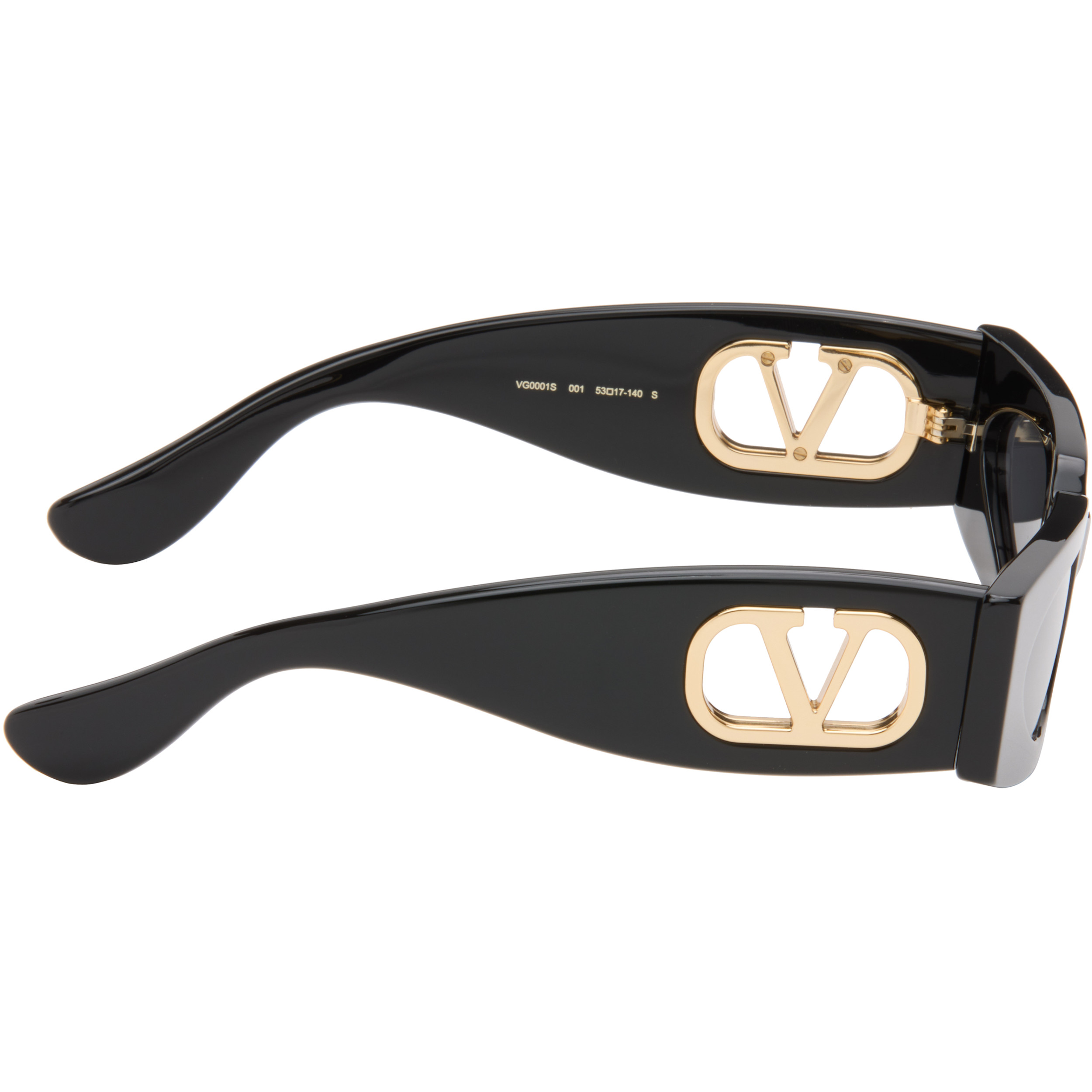 Black Rectangular Acetate Sunglasses