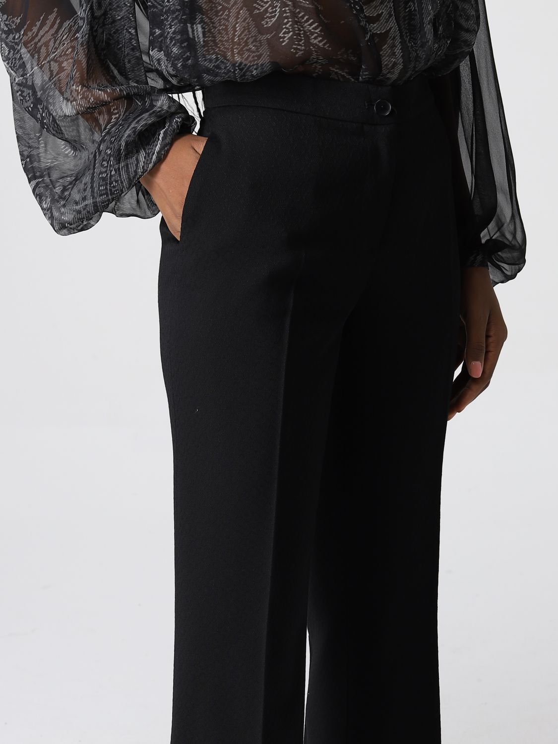 High-rise wide-leg trousers