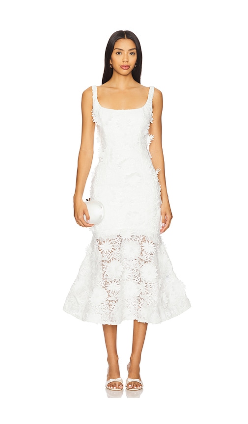 Bardot Marico Lace Midi Dress in White. - 4 also