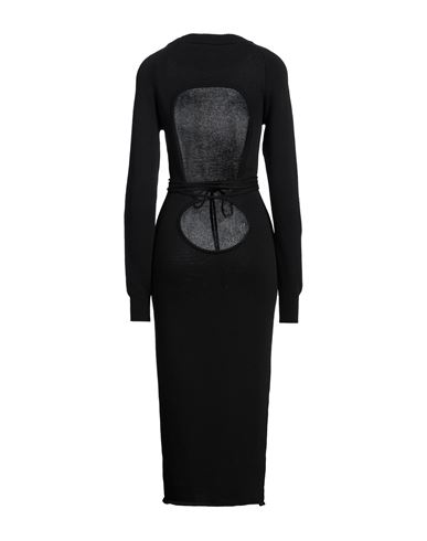 Woman Maxi dress Black Size 2 Cotton, Polyamide