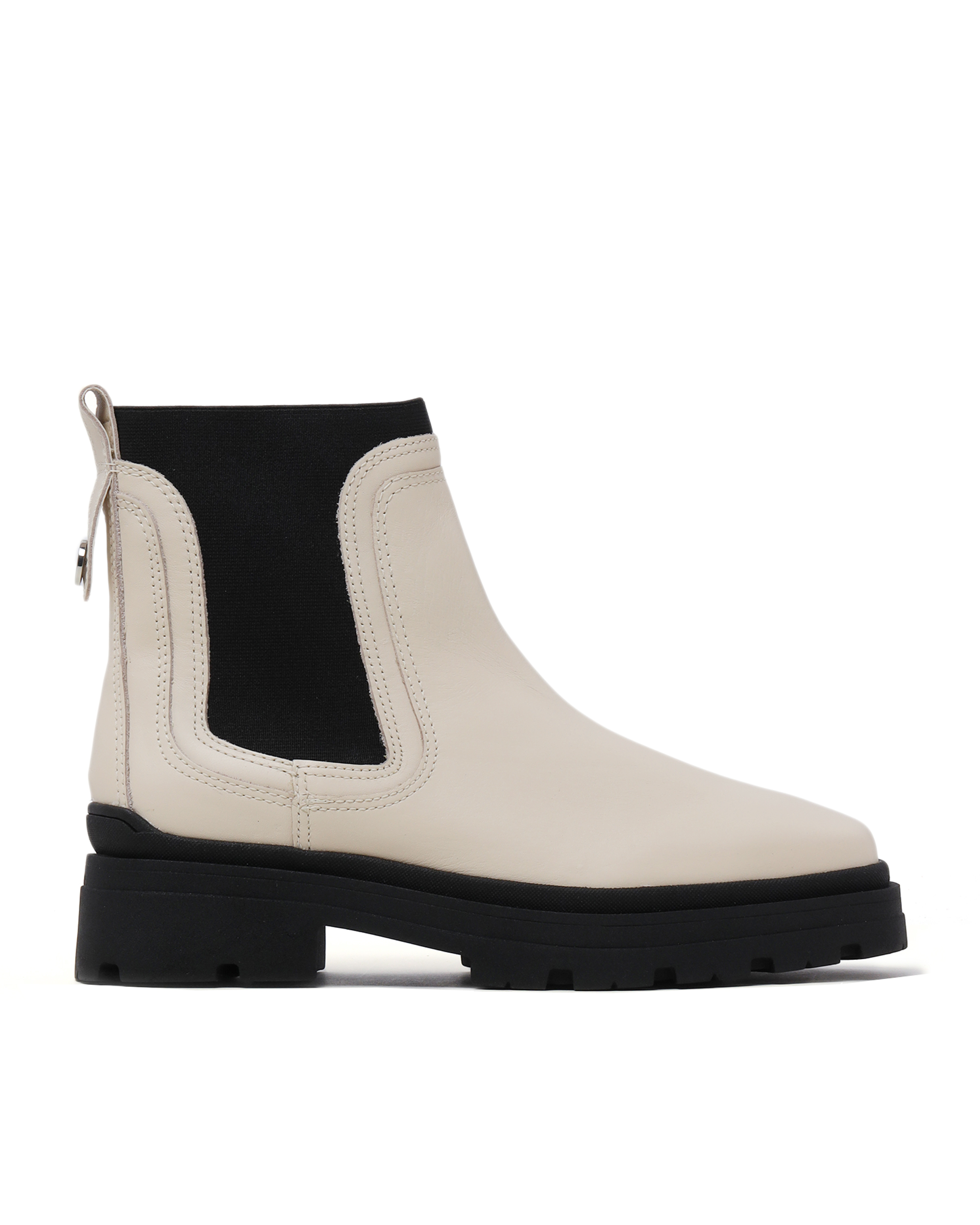 Panelled ankle boots