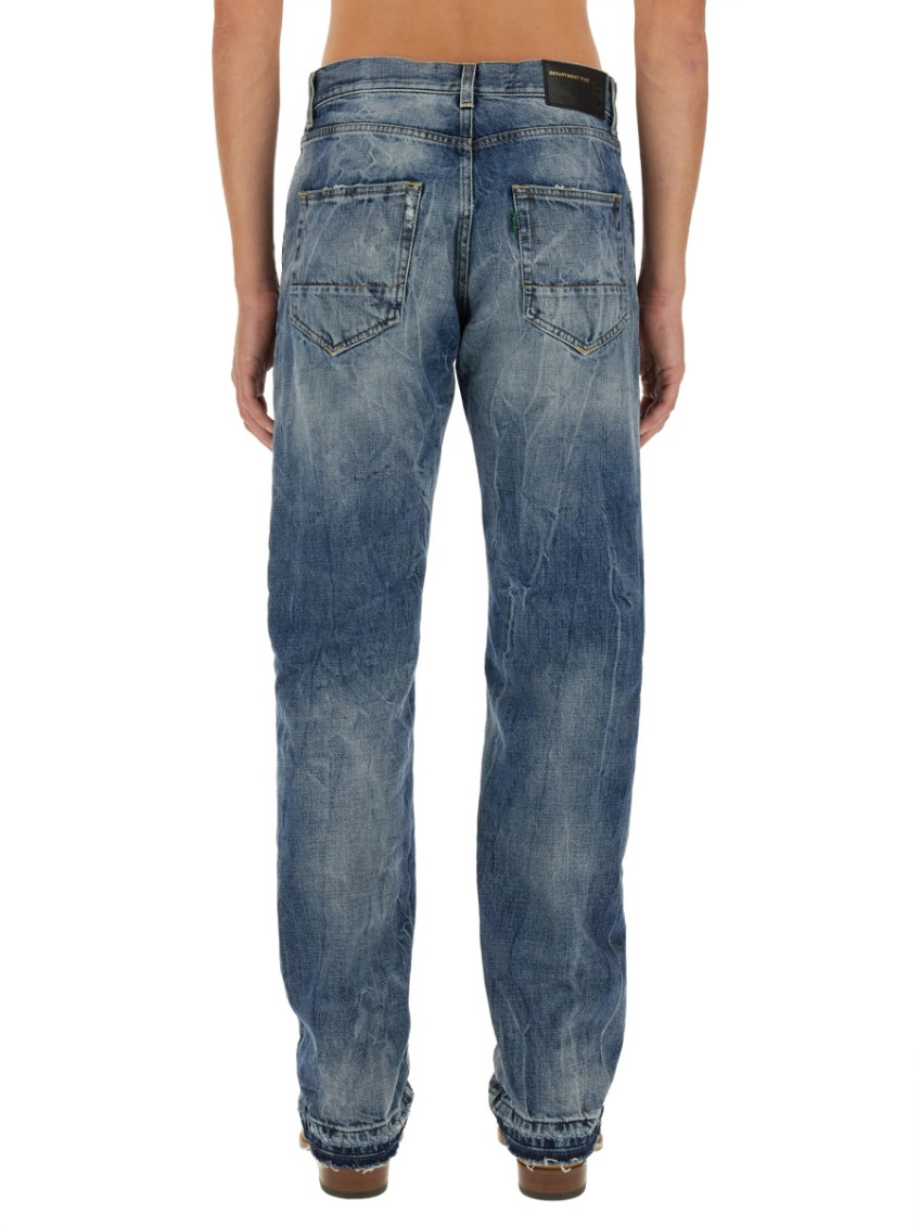 Blue Mid Rise Jeans
