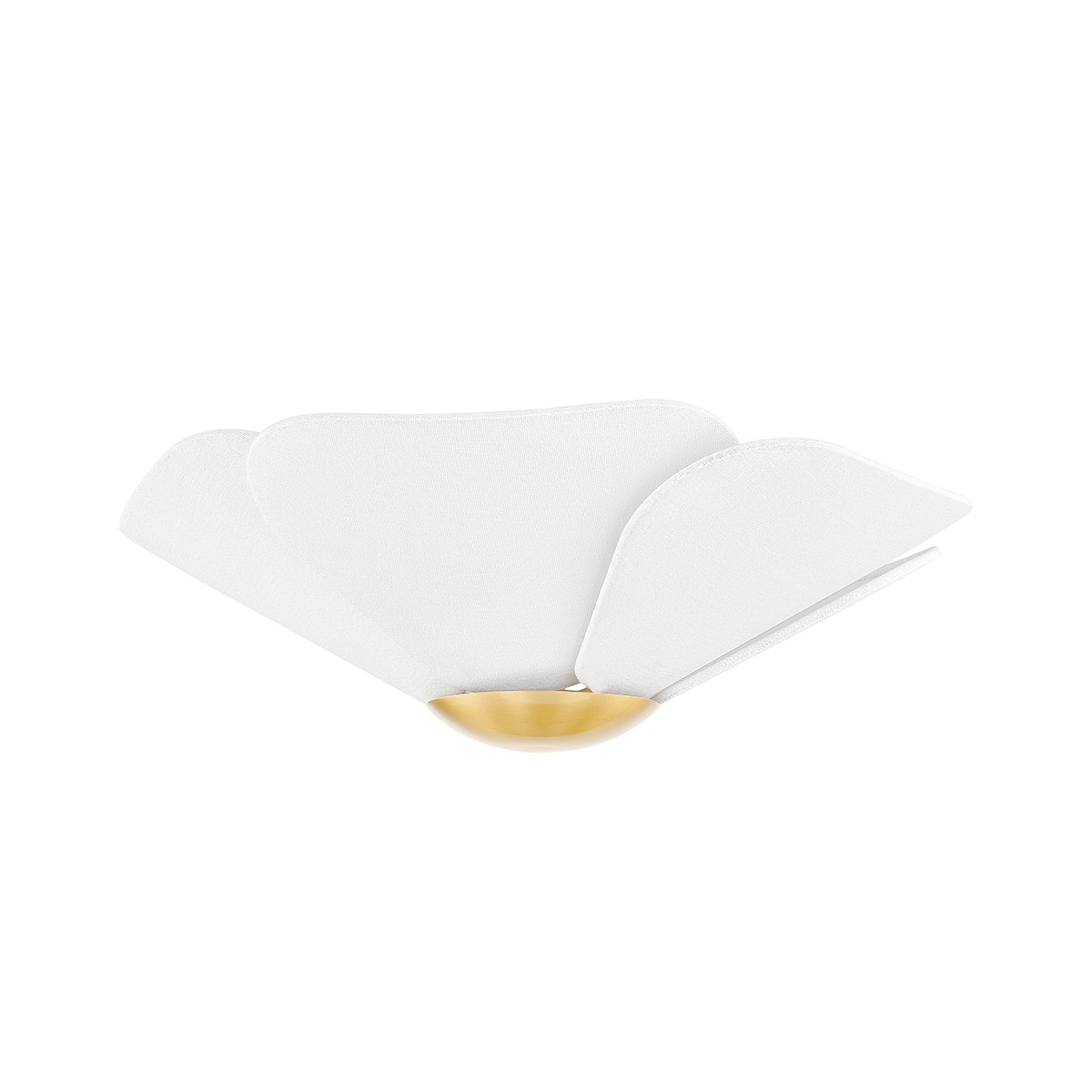 Aged Brass LED Flush Mount from the Madeline Collection