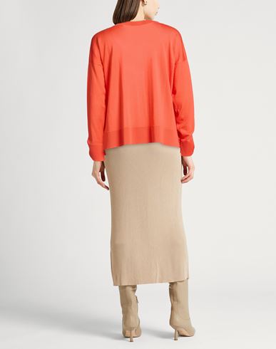 Woman Sweater Coral Size M Merino Wool