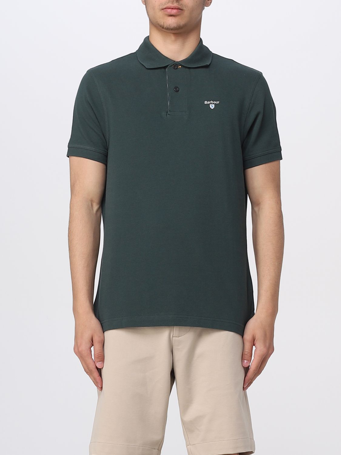 Polo Shirt Men color Grass Green
