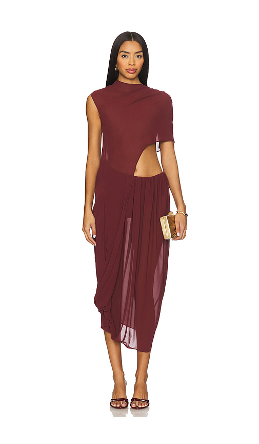 Camila Coelho Ada Maxi Dress in Brick. XXS also in L, M, S