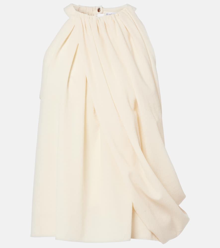 JW Anderson Draped wool-blend top