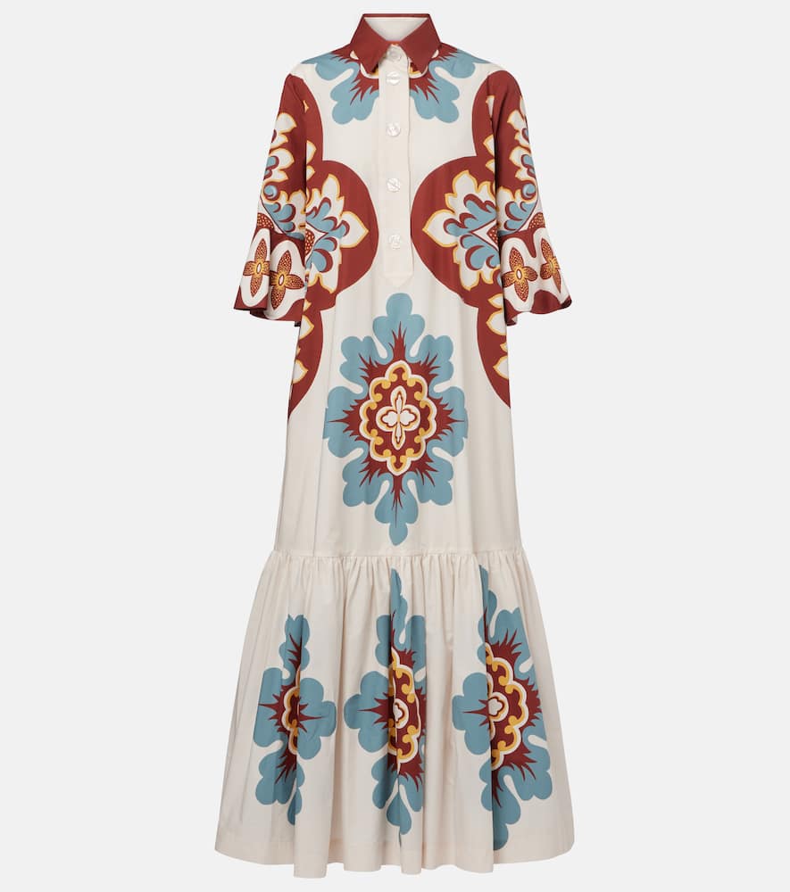 Artemis printed cotton shirtdress