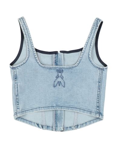 Kid Girl Top Blue Size 10 Cotton, Polyester, Elastane