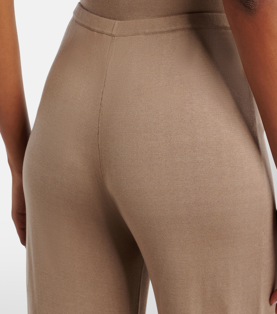 Esme silk-blend straight pants