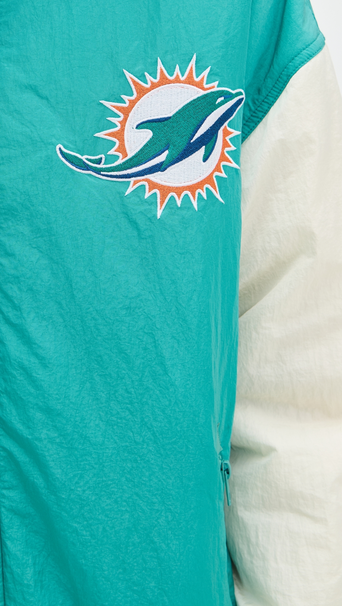 Dolphins Colorblock Bomber Jacket Dolphins Aqua/Sugar Swizzle