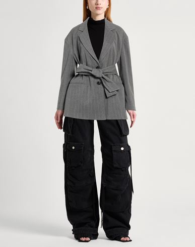 Woman Blazer Grey Size 6 Polyester, Viscose, Elastane