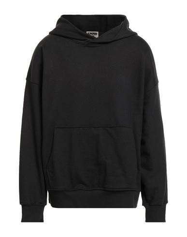 Man Sweatshirt Black Size XL Cotton
