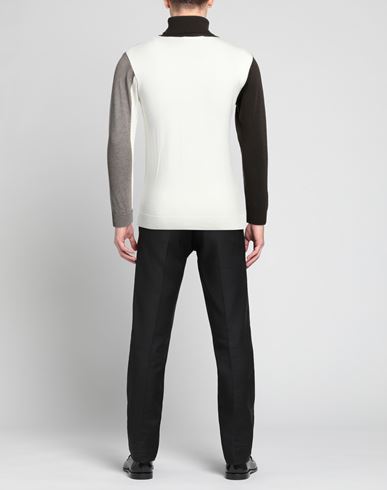Man Turtleneck Chocolate brown Size M Polyacrylic, Merino Wool, Polyamide, Elastane