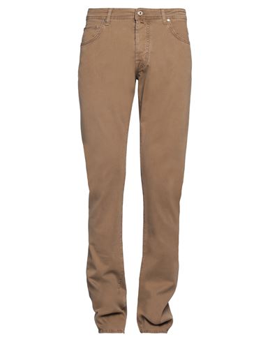 Jacob Cohёn Man Pants Light brown Size 33 Modal, Cotton, Elastane, Polyester