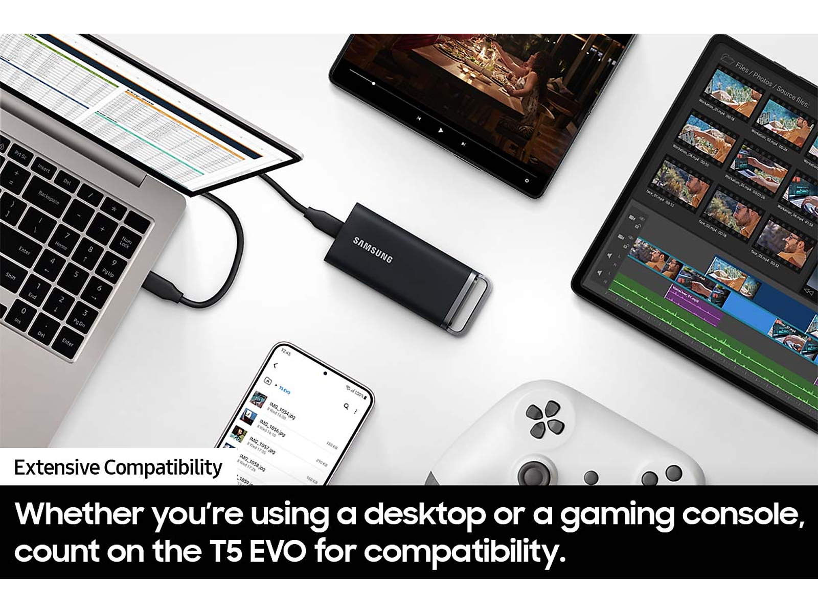 Portable SSD T5 EVO USB 3.2 8TB ( in Black)(MU-PH8T0S/AM)