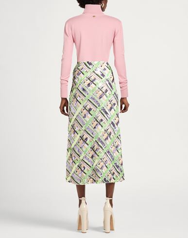 Woman Turtleneck Pink Size L/XL Viscose, Polyamide, Polyester