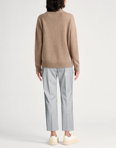 Woman Pants Grey Size 10 Virgin Wool, Elastane