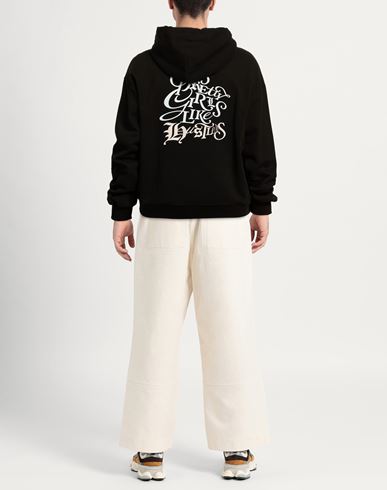 Man Sweatshirt Black Size L Cotton