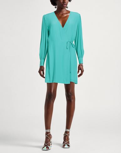 Woman Mini dress Turquoise Size 4 Acetate, Silk