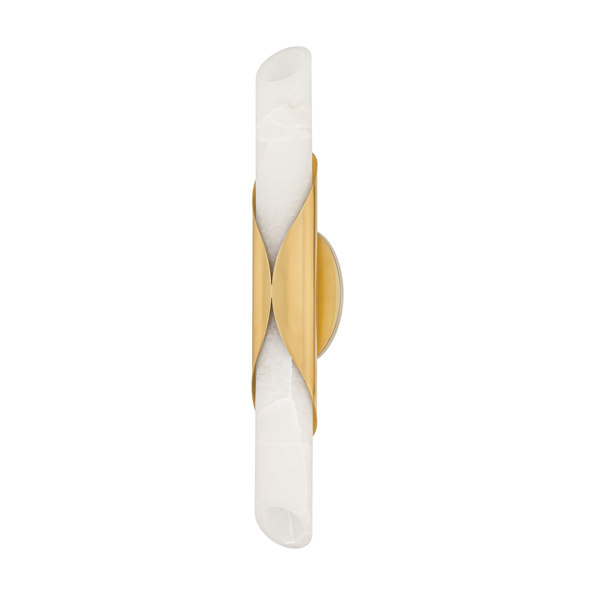 Vintage Polished Brass Two Light Wall Sconce from the Camilla Collection