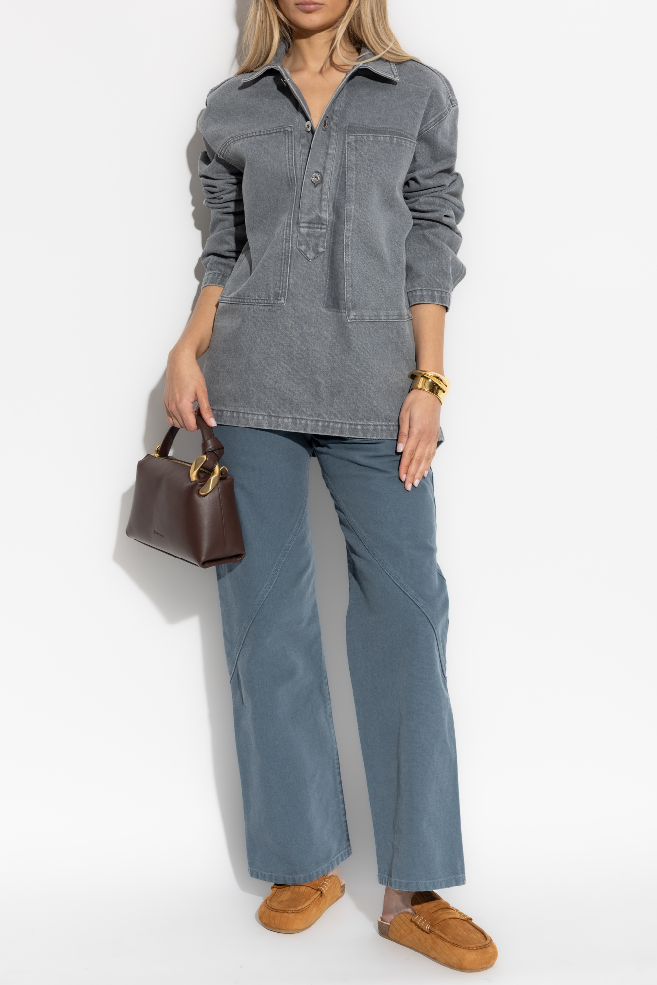 Denim Shirt, Women's, Grey
