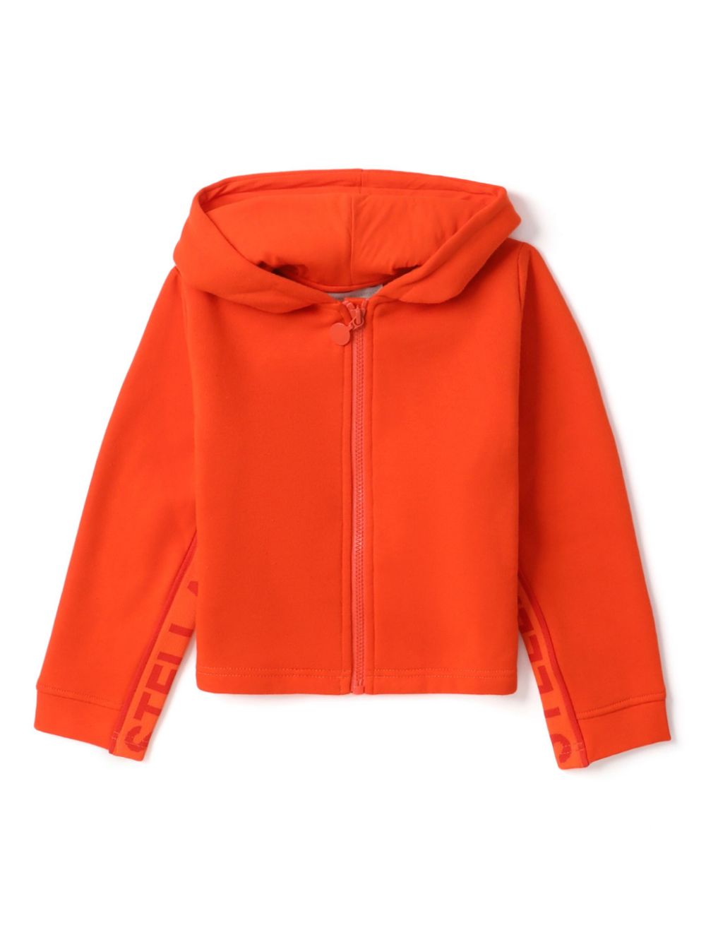 Logo-tape hooded jacket - Red