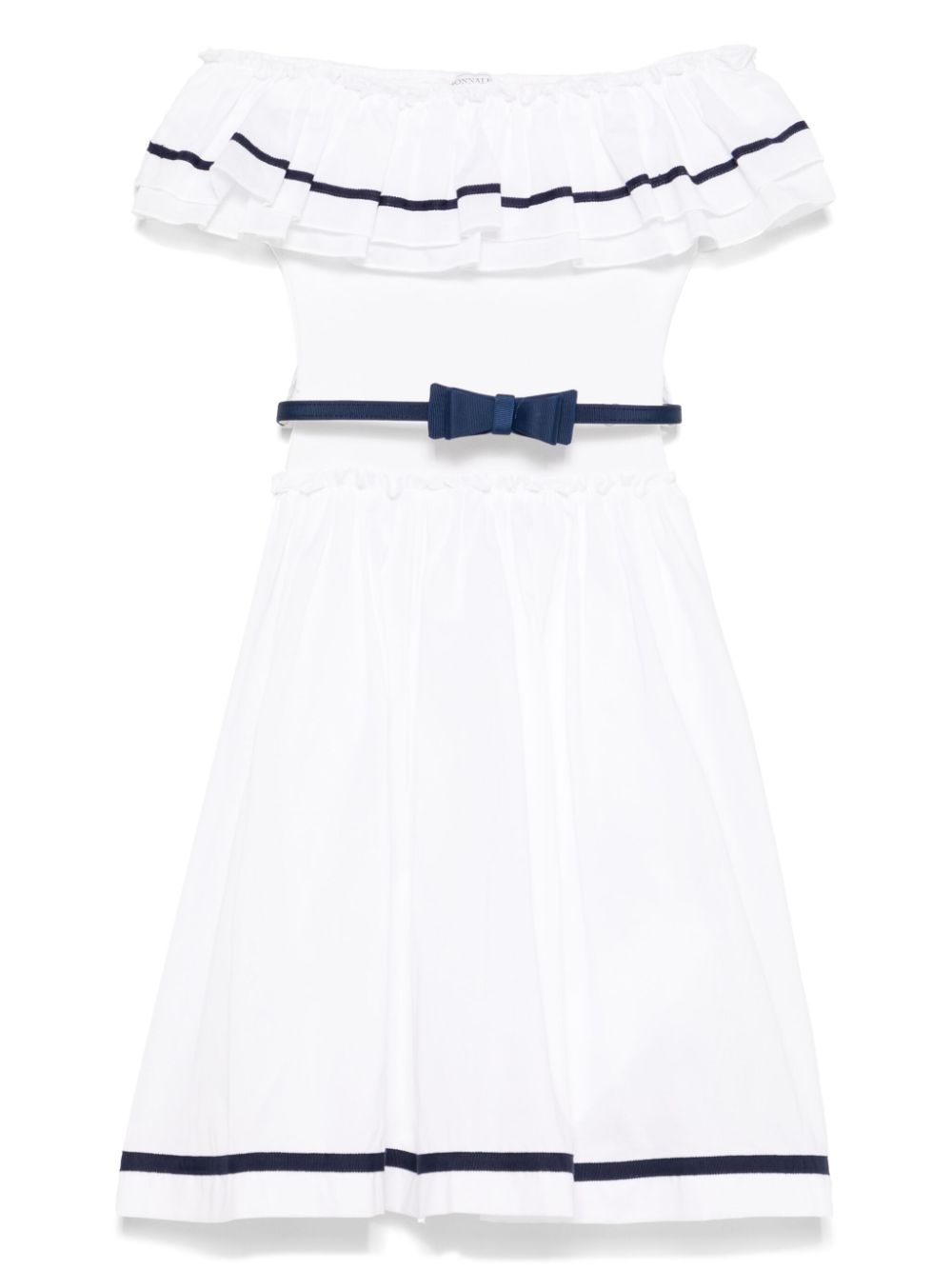 Belted dress - White