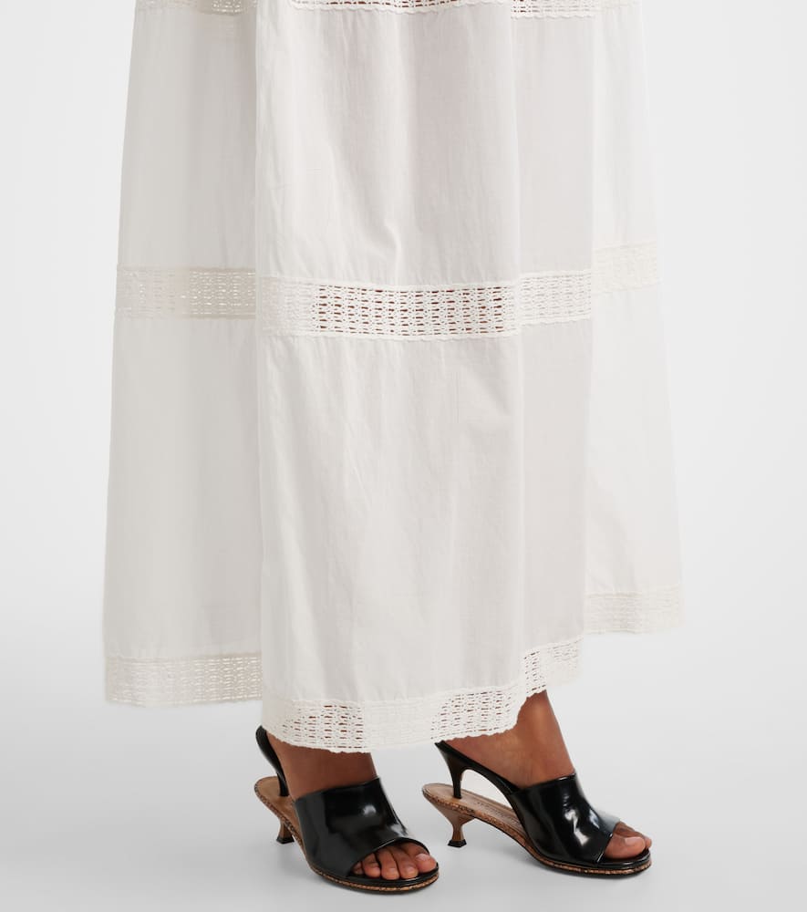 Thalia crochet-trimmed cotton beach dress