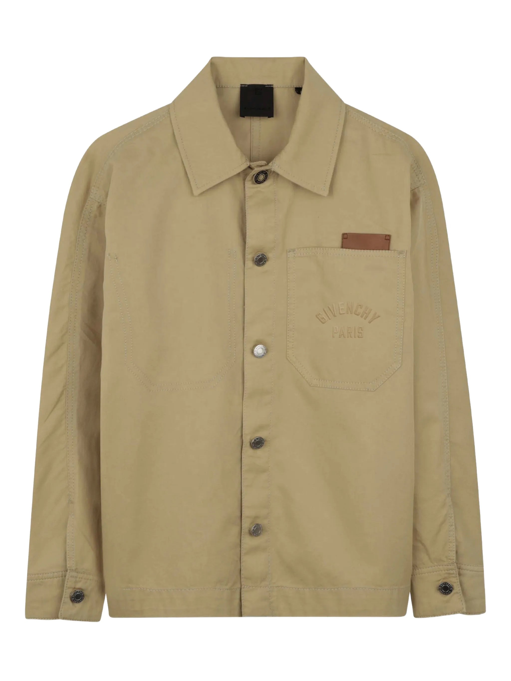 Mini Button Fastening Jacket with Chest Pocket for Boys