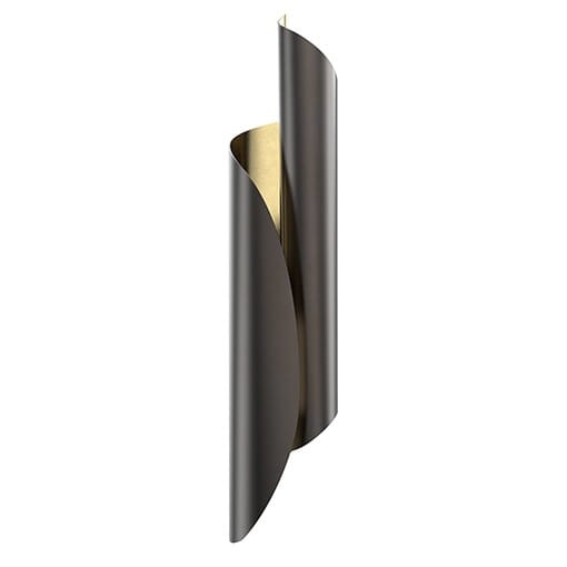 Alora Parducci Bathroom Vanity Light in Light Brass and Urban Bronze