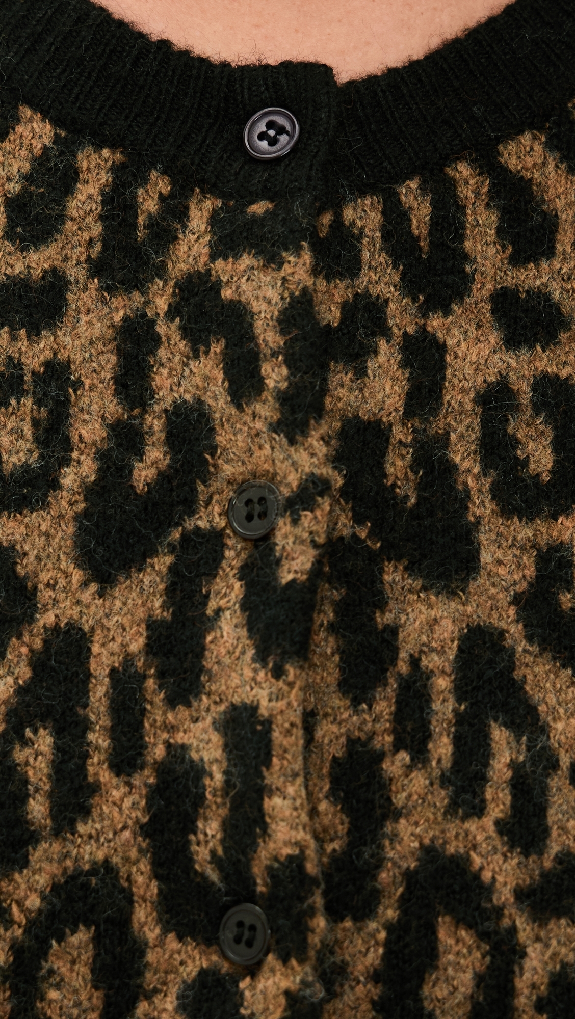 Cheetah Cardigan Camel Cheetah