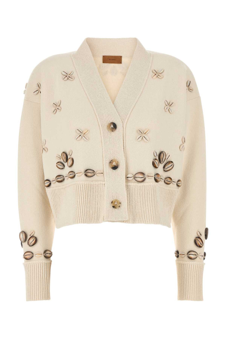 Ivory Silk Blend Oversize Ocean Dream Cardigan