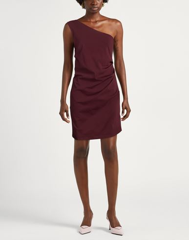 Woman Mini dress Plum Size M Cotton, Polyamide, Elastane